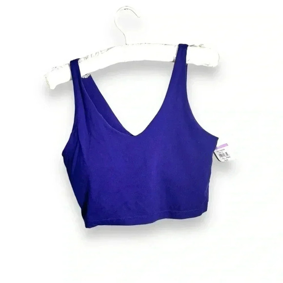 NWOT ZELLA NORDSTROM ULTRAVIOLET PURPLE CROPPED TOP/BRA S - Picture 1 of 6